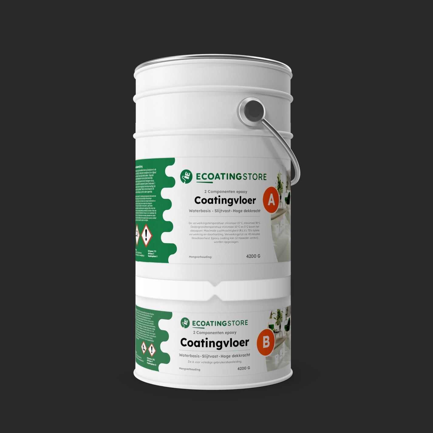 Garage vloercoating - RAL 9017