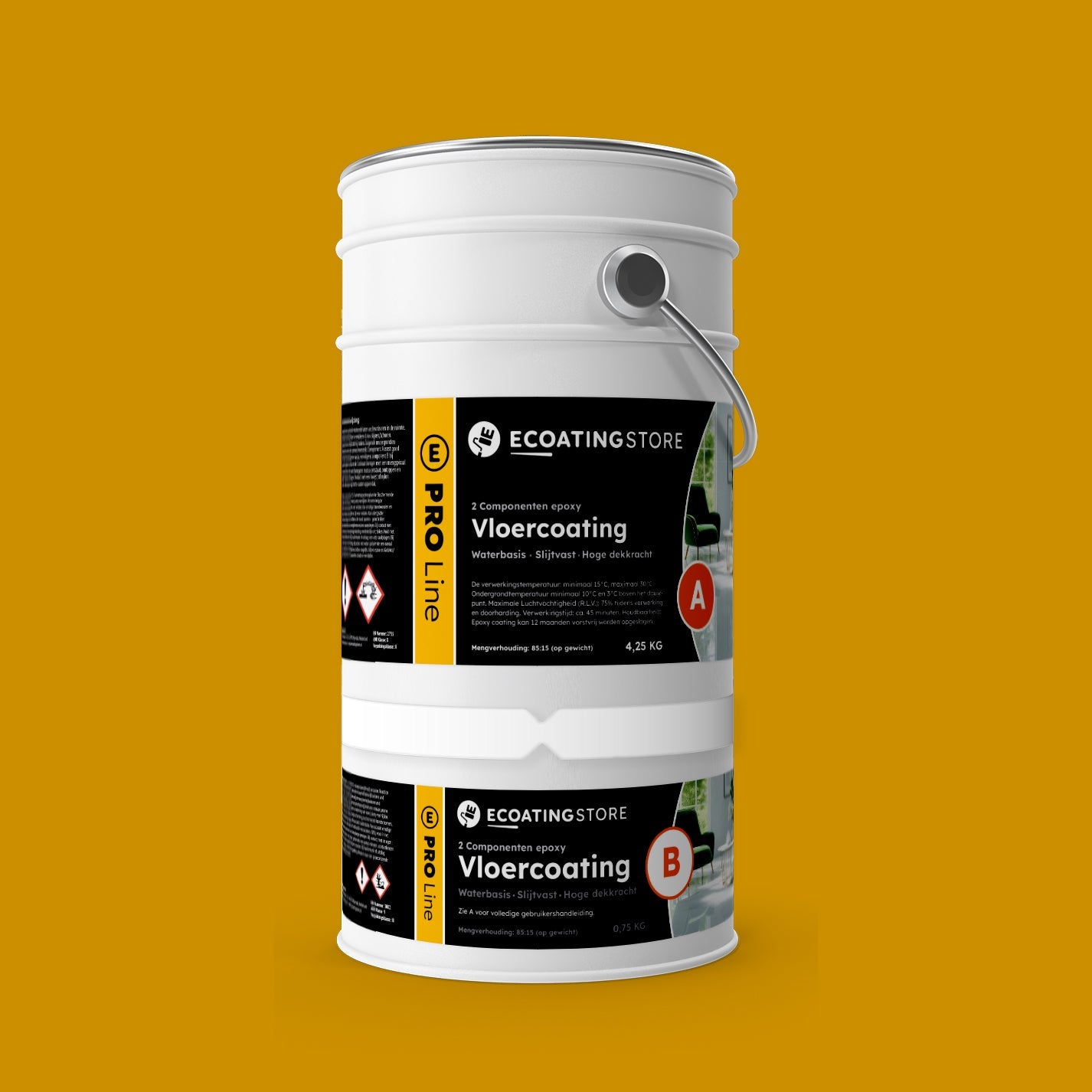 Garage vloercoating - RAL 1005