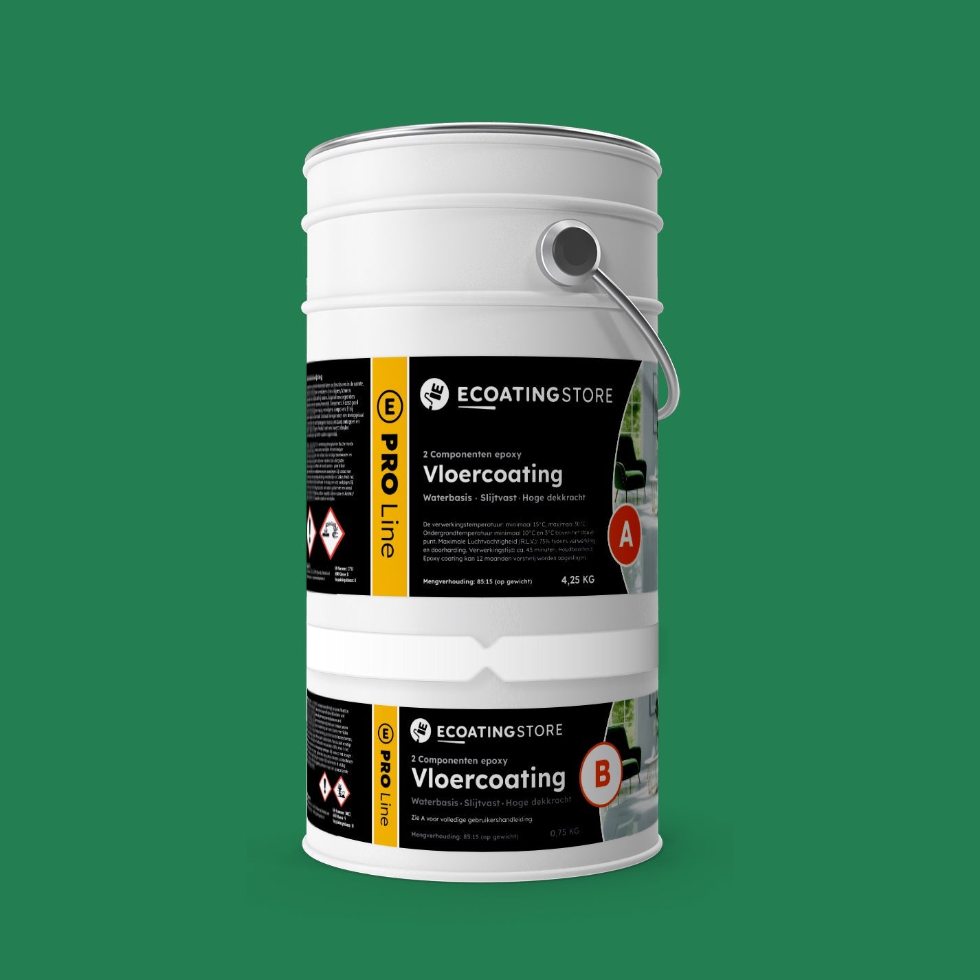 Garage vloercoating - RAL 6032