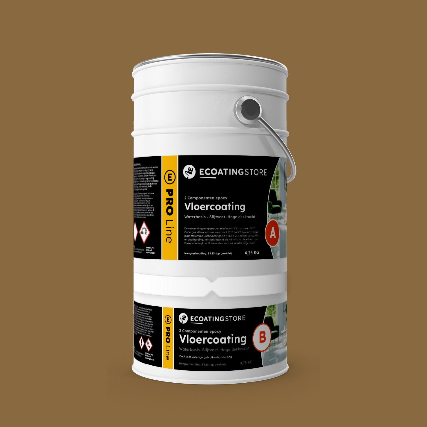 Garage vloercoating - RAL 8000