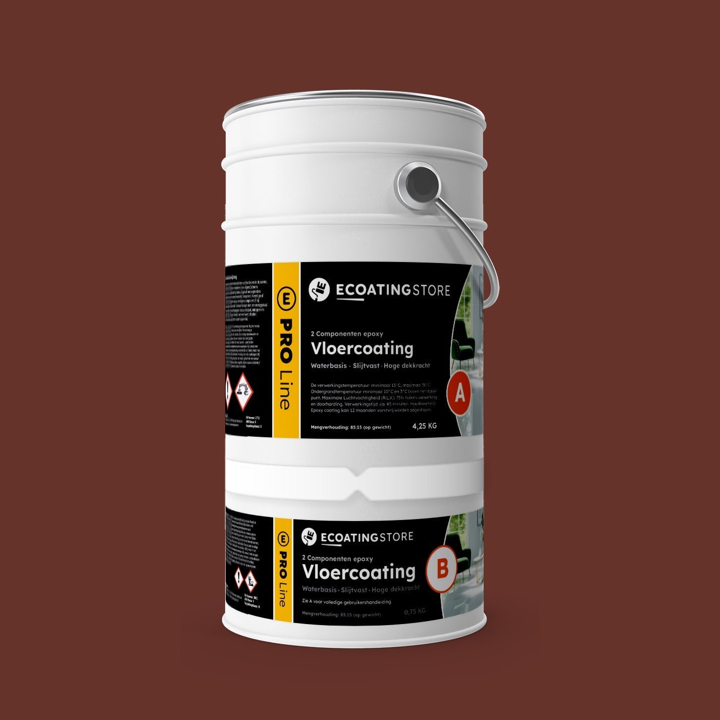 Garage vloercoating - RAL 8012