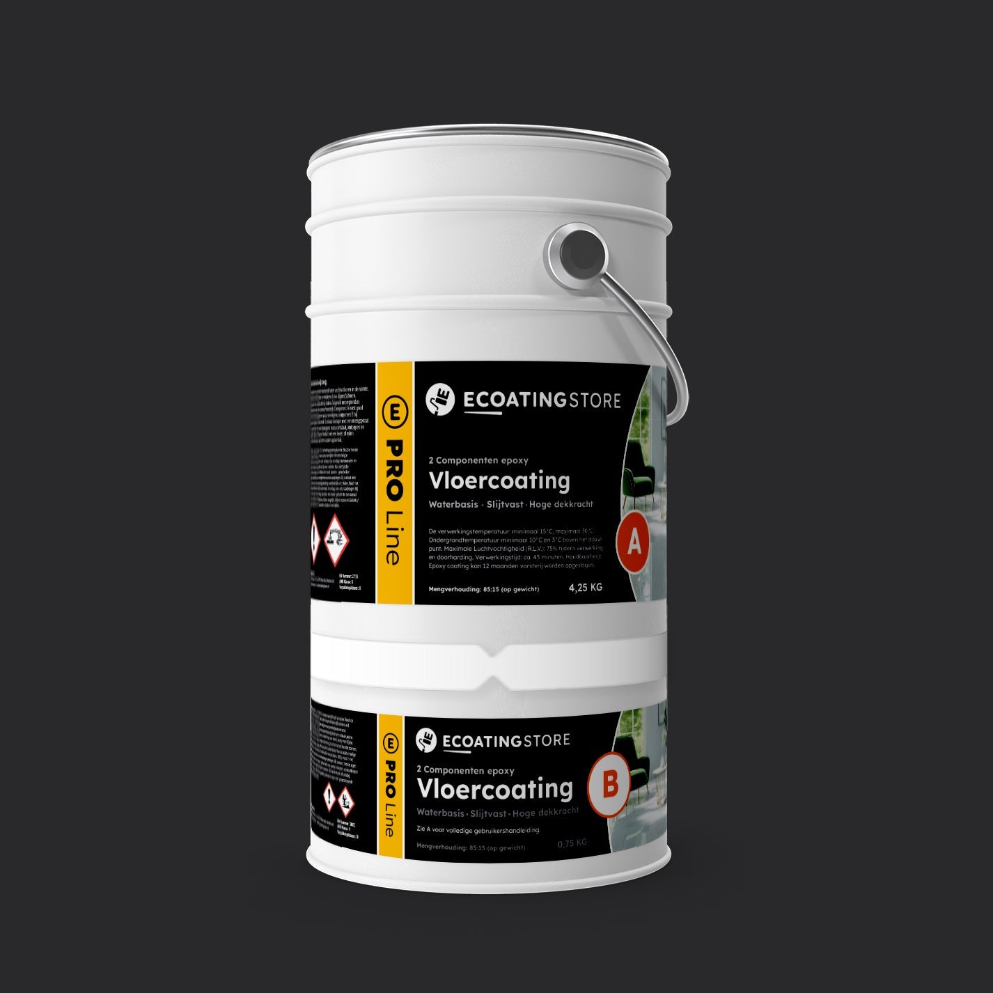 Garage vloercoating - RAL 9017