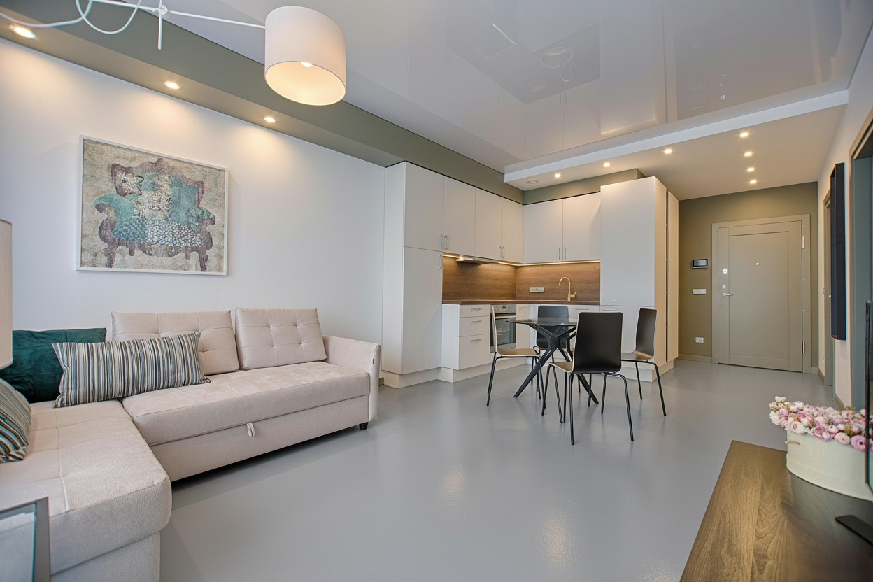 Rivestimento pavimento garage - RAL 7032